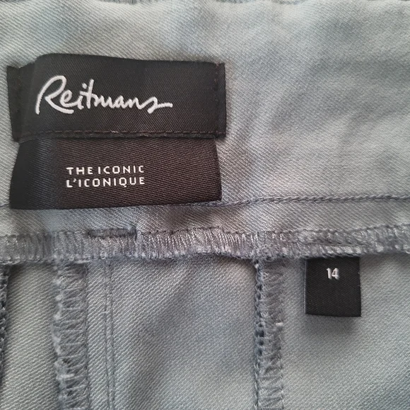 Reitmans Soft Blue Capris, Size 14 - Picture 3 of 4